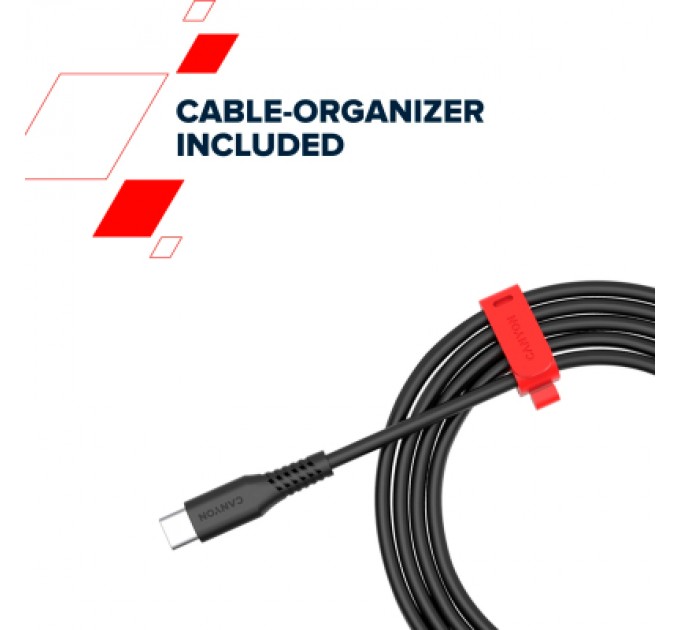 Canyon Дата кабель USB-C to USB-C 2.0m CC60SC 60W White Canyon (CNS-CC60SC20W)