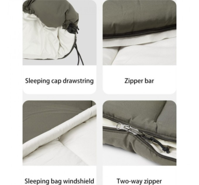 Naturehike Спальний мішок Naturehike LD250 CNK2300SD016, темно-зелений (6976023921797)