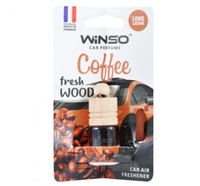 WINSO Ароматизатор для автомобіля WINSO Fresh Wood Coffee 4,5мл (530360)