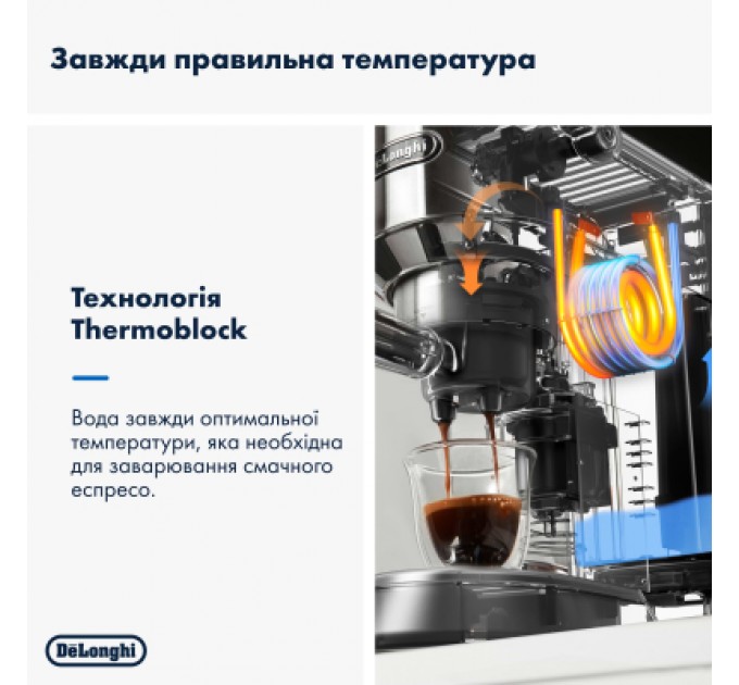 DeLonghi Ріжкова кавоварка еспресо DeLonghi EC 885 BG