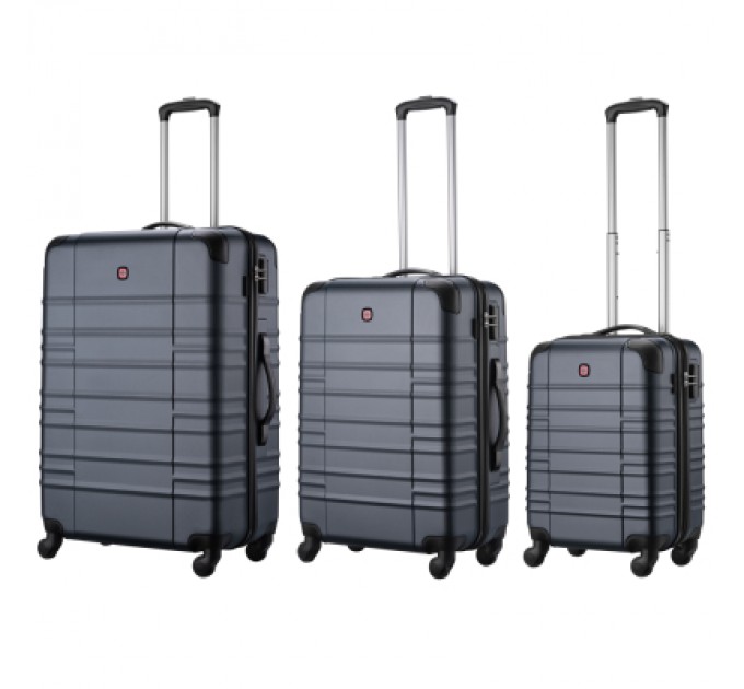 Wenger Набір валіз Wenger Amplar 3 в 1 (S,M,L) пластик, 4 колеса, синій (653150)