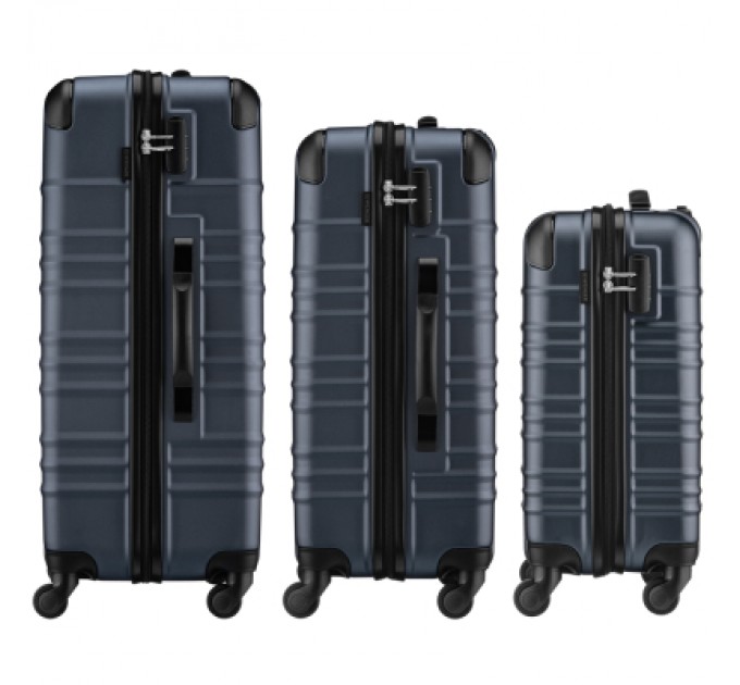 Wenger Набір валіз Wenger Amplar 3 в 1 (S,M,L) пластик, 4 колеса, синій (653150)