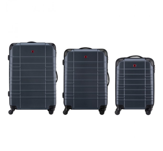 Wenger Набір валіз Wenger Amplar 3 в 1 (S,M,L) пластик, 4 колеса, синій (653150)