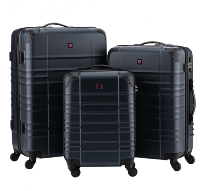 Wenger Набір валіз Wenger Amplar 3 в 1 (S,M,L) пластик, 4 колеса, синій (653150)