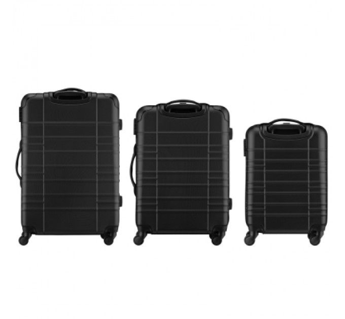 Wenger Набір валіз Wenger Amplar 3 в 1 (S,M,L) пластик, 4 колеса, чорний (653149)