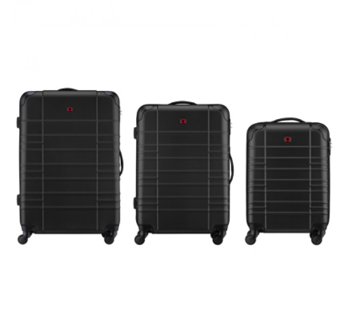 Wenger Набір валіз Wenger Amplar 3 в 1 (S,M,L) пластик, 4 колеса, чорний (653149)