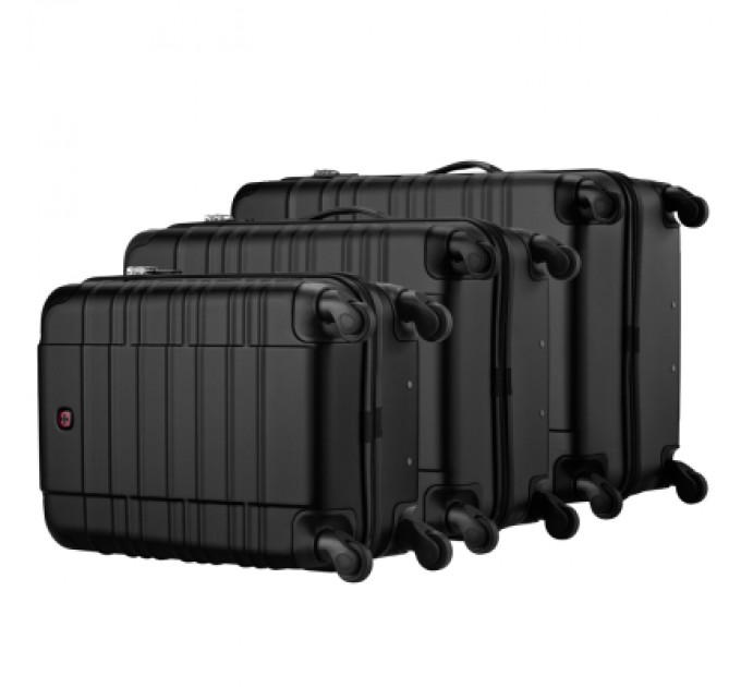 Wenger Набір валіз Wenger Amplar 3 в 1 (S,M,L) пластик, 4 колеса, чорний (653149)