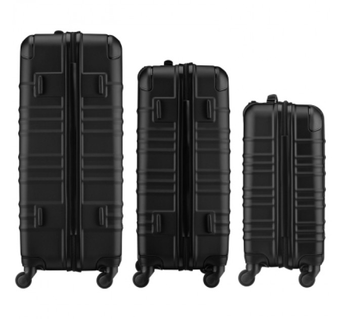 Wenger Набір валіз Wenger Amplar 3 в 1 (S,M,L) пластик, 4 колеса, чорний (653149)