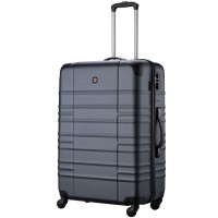 Валіза Wenger Amplar, велика, пластик, 4 колеса, синя (653141)