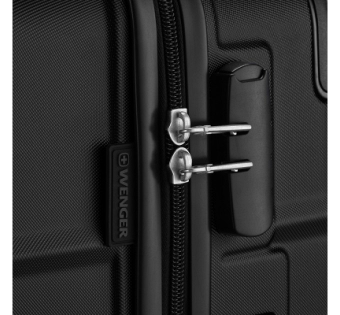 Wenger Валіза Wenger Amplar, велика, пластик, 4 колеса, чорна (653140)