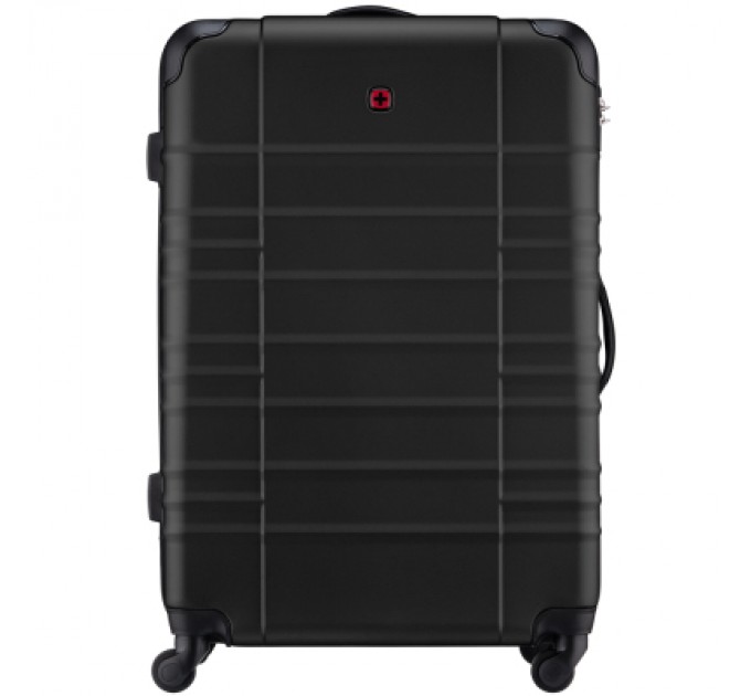 Wenger Валіза Wenger Amplar, велика, пластик, 4 колеса, чорна (653140)