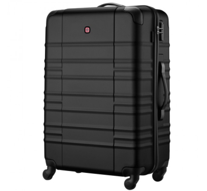 Wenger Валіза Wenger Amplar, велика, пластик, 4 колеса, чорна (653140)