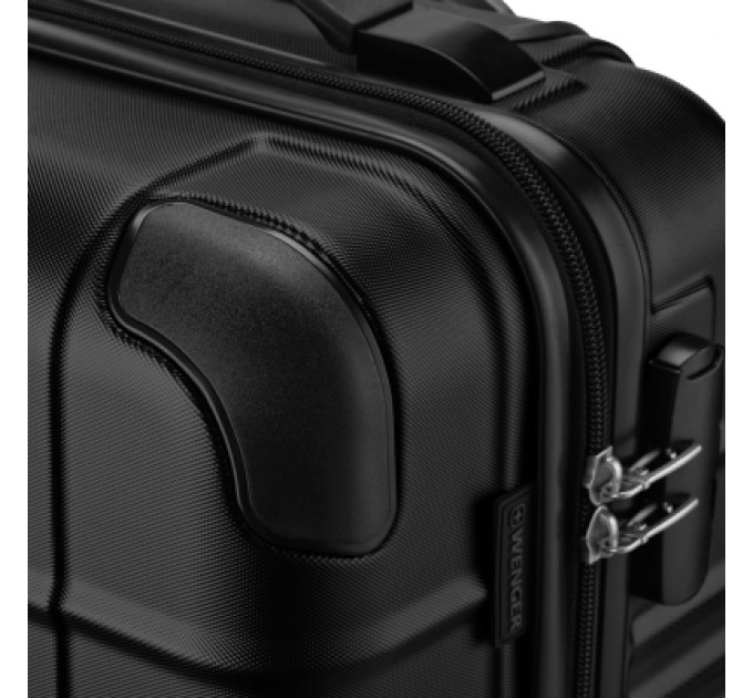 Wenger Валіза Wenger Amplar, мала, пластик, 4 колеса, чорна (653143)