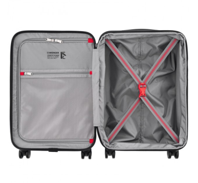 Wenger Валіза Wenger Oryson, мала, пластик, 4 колеса, чорна (653163)