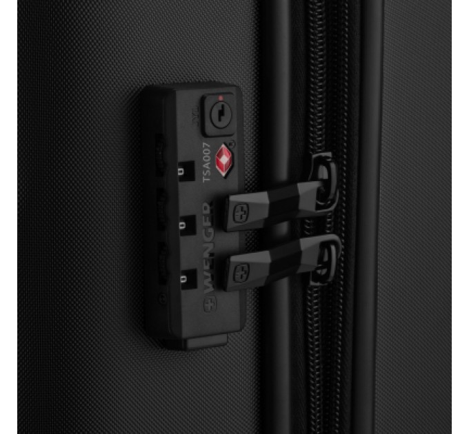 Wenger Валіза Wenger Oryson, мала, пластик, 4 колеса, чорна (653163)