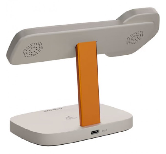 Canyon Зарядний пристрій Canyon wireless charger HEXAGON WCS-310 3in1 LightGrey/Orange (CNS-WCS310LGOR)
