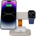 Canyon Зарядний пристрій Canyon wireless charger HEXAGON WCS-310 3in1 LightGrey/Orange (CNS-WCS310LGOR)