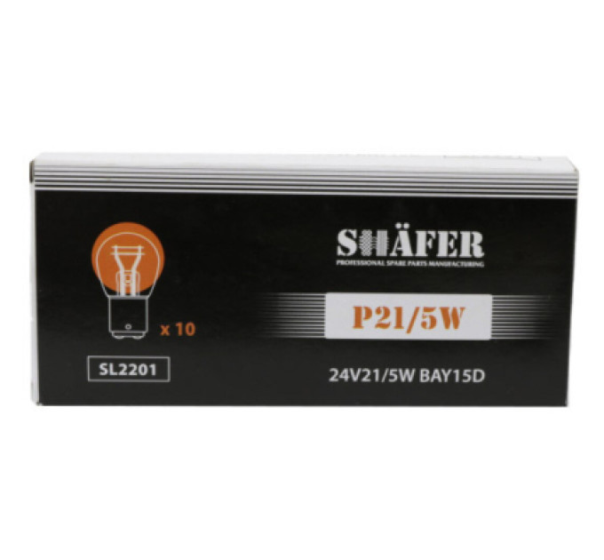 SHAFER Автолампа SHAFER 24V21/5WP21/5WBAY15D (SL2201)