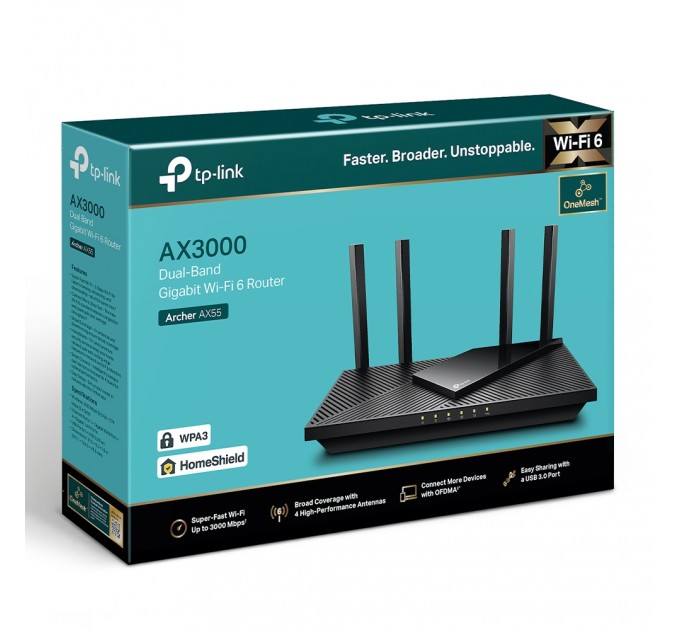 Бездротовий маршрутизатор TP-Link Archer AX55