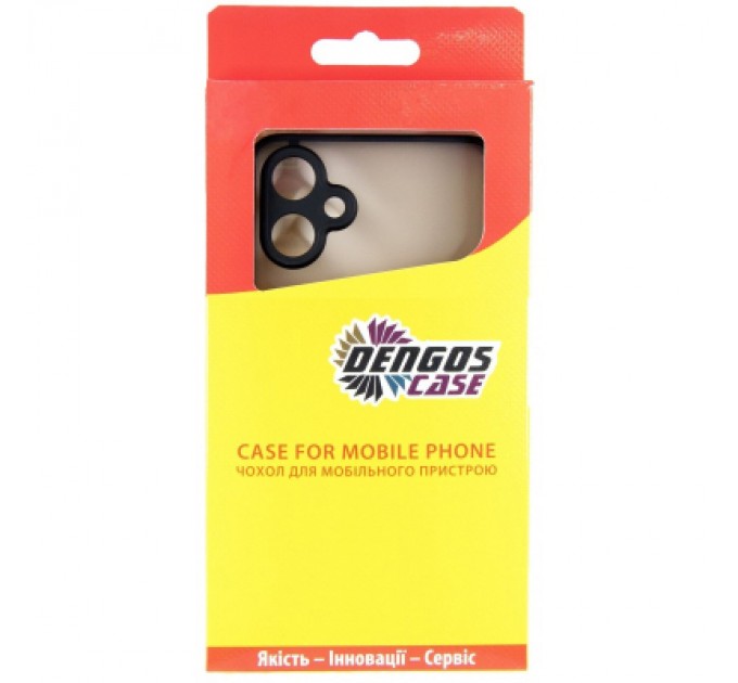 Dengos Чохол до мобільного телефона Dengos Kit Samsung Galaxy A06 case Matte + glass (Black) (DG-KM-126)