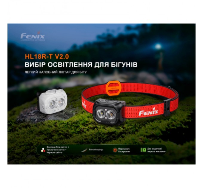 Fenix Ліхтар Fenix HL18R-T V2.0 білий (HL18RT20W)
