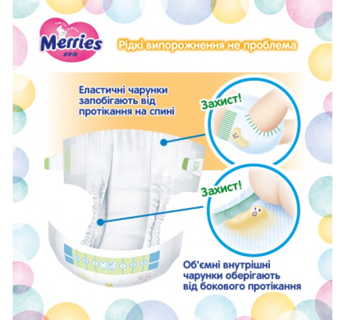 Merries Підгузки Merries розмір M (6-11 кг) 56 шт (4901301418999)