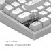 Dark Project Клавіатура Dark Project ALU81 Terra Nostra PBT RGB Mech G3MS Moonstone White (DPKB_NOSTRA_81_ANSI_WHITE_UA)