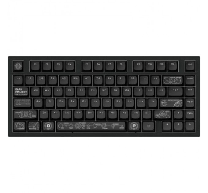 Dark Project Клавіатура Dark Project ALU81 Terra Nova PBT RGB Mech G3MS Moonstone Black (DPKB_NOVA_81_ANSI_BLACK_UA)