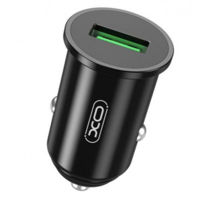 XO Зарядний пристрій XO TZ12 QC3.0 (1USB/18W) + USB - Type-C Black (XO-TZ12-BK)