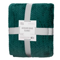 Плед Ardesto Jacquard Braid 200х220см, 100% поліестер, смарагдовий (ART0208JB)