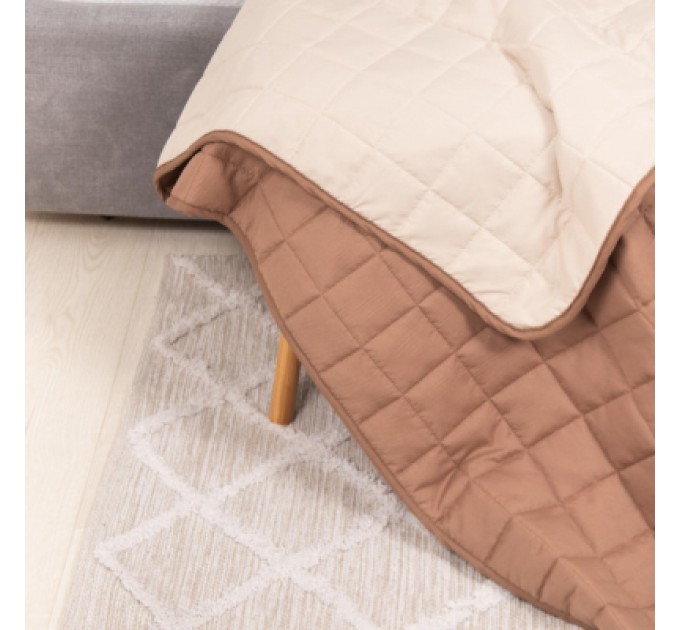 Viluta Покривало Viluta стьобане двустороннє Дует Капучино 210х240 (duet_kapucino_210x240)