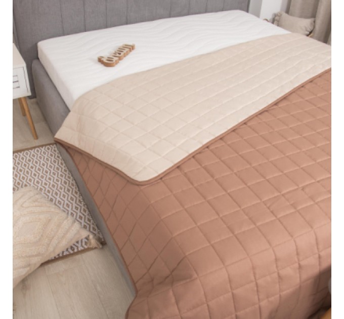 Viluta Покривало Viluta стьобане двустороннє Дует Капучино 210х240 (duet_kapucino_210x240)