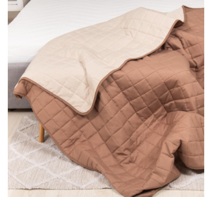 Viluta Покривало Viluta стьобане двустороннє Дует Капучино 210х240 (duet_kapucino_210x240)