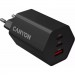 Canyon Зарядний пристрій Canyon HEXAGON 65 GaN 65W 2xPD 1xQC EU Black (CND-CHAHEX65B)