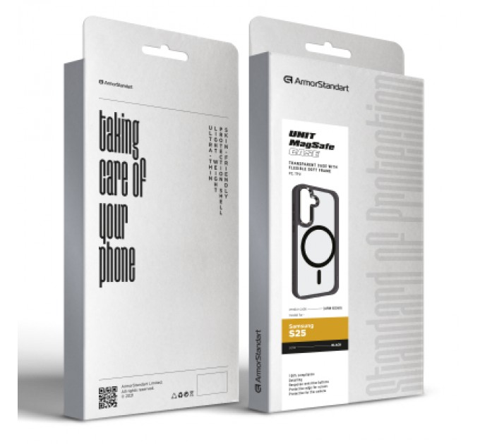 Armorstandart Чохол до мобільного телефона Armorstandart Unit MagSafe Samsung S25 Black (ARM82260)