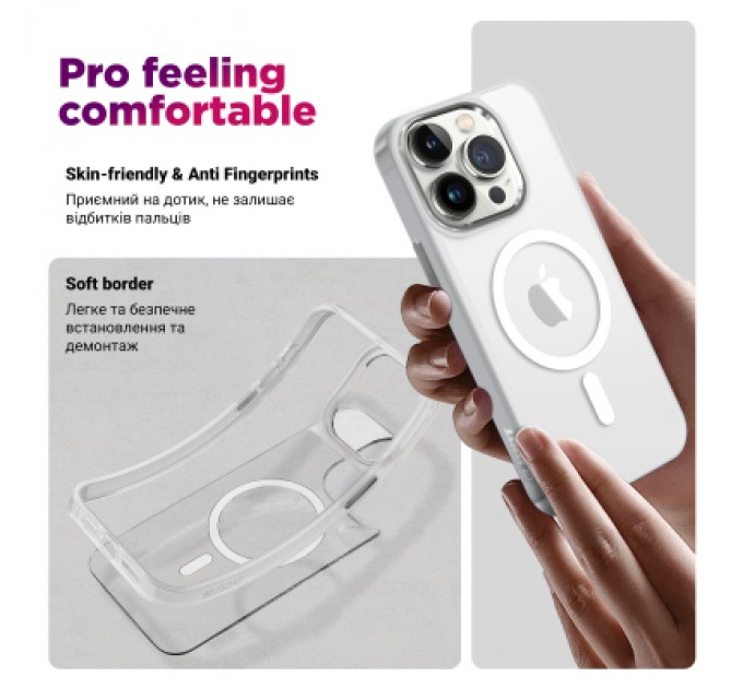 Armorstandart Чохол до мобільного телефона Armorstandart Unit MagSafe Samsung S25 Ultra Matte Clear Silver (ARM82266)