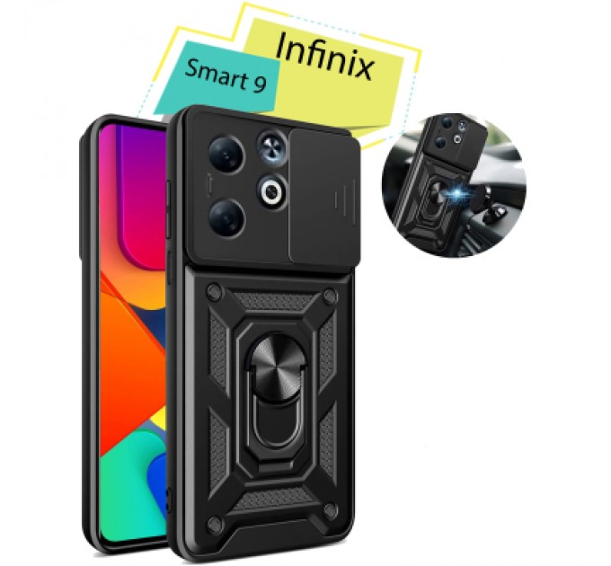 BeCover Чохол до мобільного телефона BeCover Military Infinix Smart 9 (X6532) Black (713049)