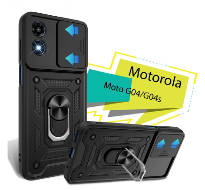 BeCover Чохол до мобільного телефона BeCover Military Motorola Moto G04/G04s Black (713062)
