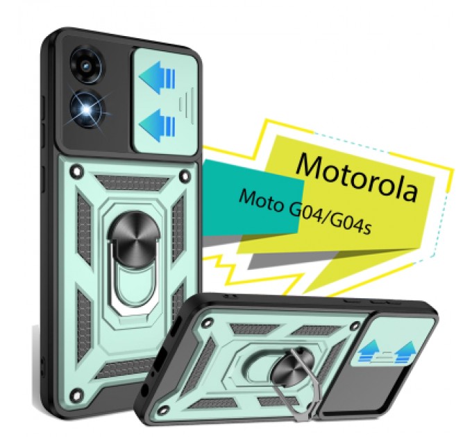 BeCover Чохол до мобільного телефона BeCover Military Motorola Moto G04/G04s Dark Green (713064)