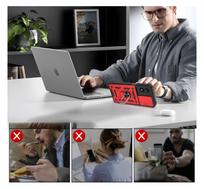 BeCover Чохол до мобільного телефона BeCover Military Motorola Moto G04/G04s Red (713065)