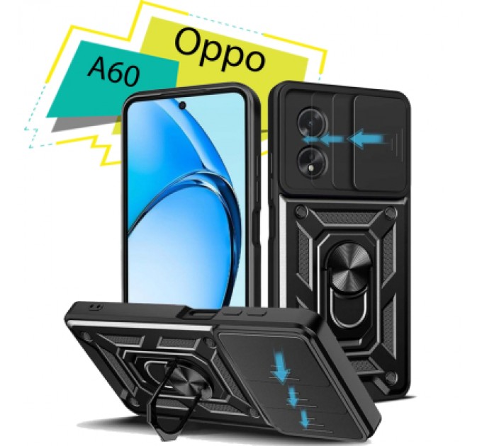 BeCover Чохол до мобільного телефона BeCover Military Oppo A60 Black (713078)