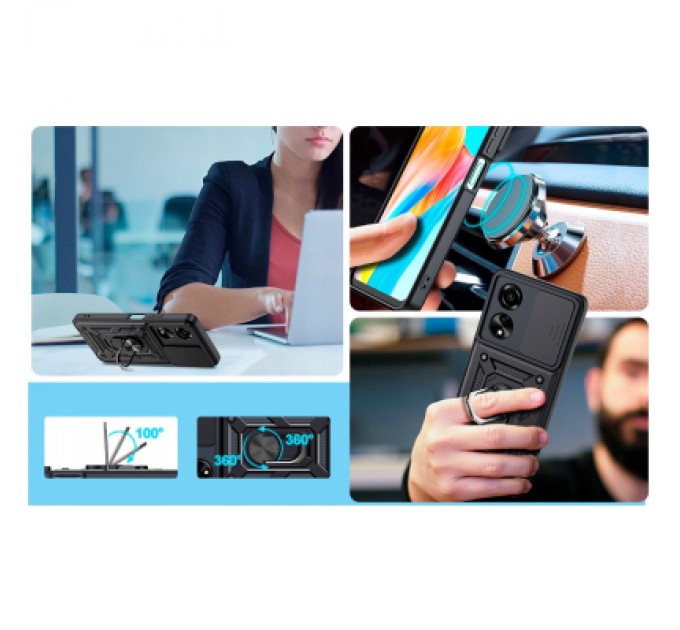 BeCover Чохол до мобільного телефона BeCover Military Oppo A60 Black (713078)