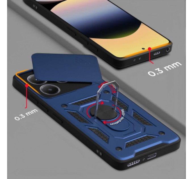 BeCover Чохол до мобільного телефона BeCover Military Xiaomi Redmi Note 14 5G Blue (713093)