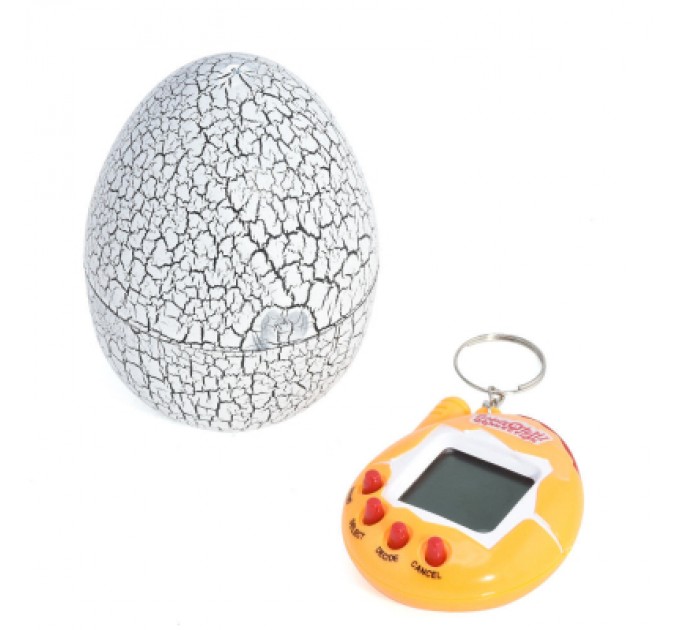 UFT Інтерактивна іграшка UFT електронний вихованець Тамагочі в Яйці Динозавра Eggshell Game White (EggWhite)