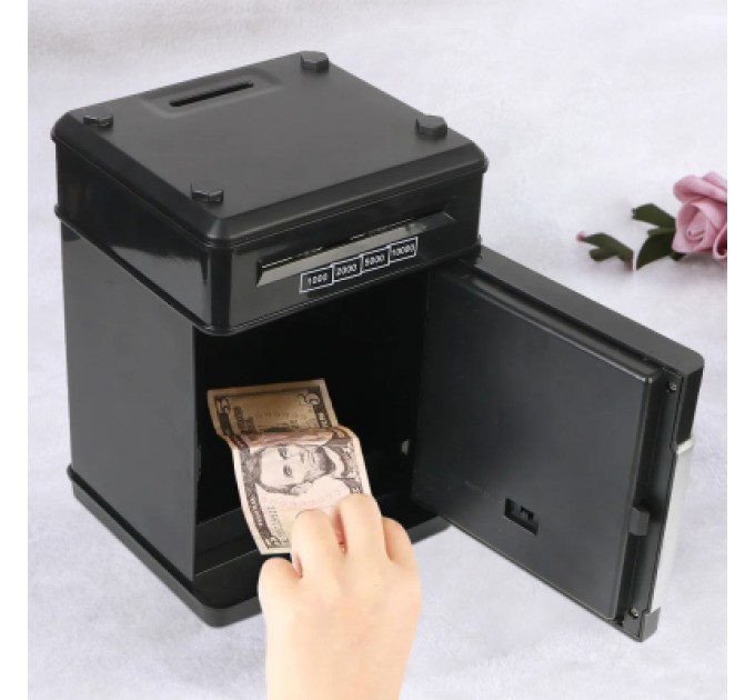UFT Інтерактивна іграшка UFT сейф-скарбничка музична з електронним купюроприймачем Cashbox Black (UFTCashboxBlack)