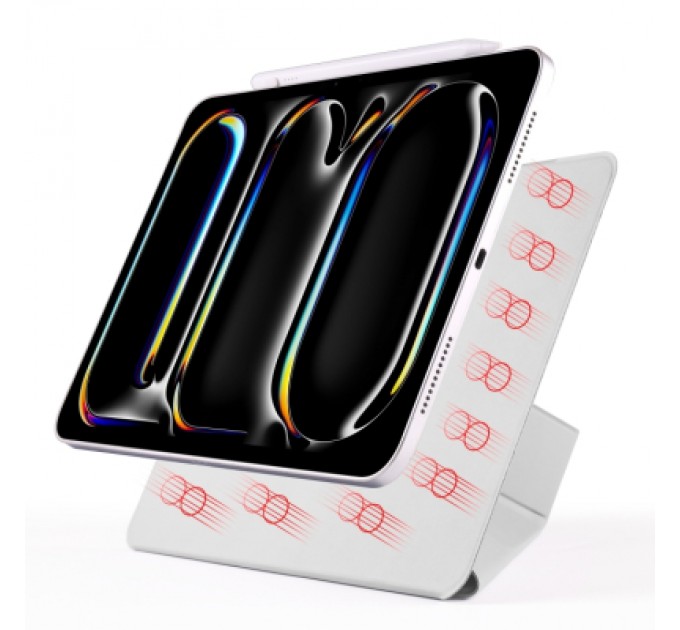 BeCover Чохол до планшета BeCover Ultra Slim Origami Magnetic Apple iPad Pro 11" M4 2024 Gray (712962)