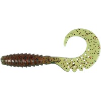 Силікон рибальський FishUP Fancy Grub 1" 019 - Motor Oil/Red (12шт/уп) (1864.13.84)