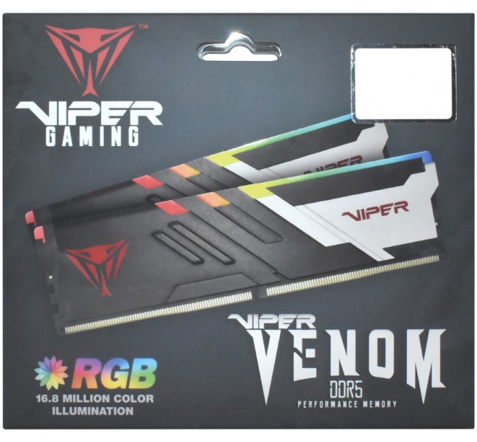 Patriot Модуль пам`яті DDR5 2x16GB/6800 Patriot Viper Venom RGB (PVVR532G680C34K)