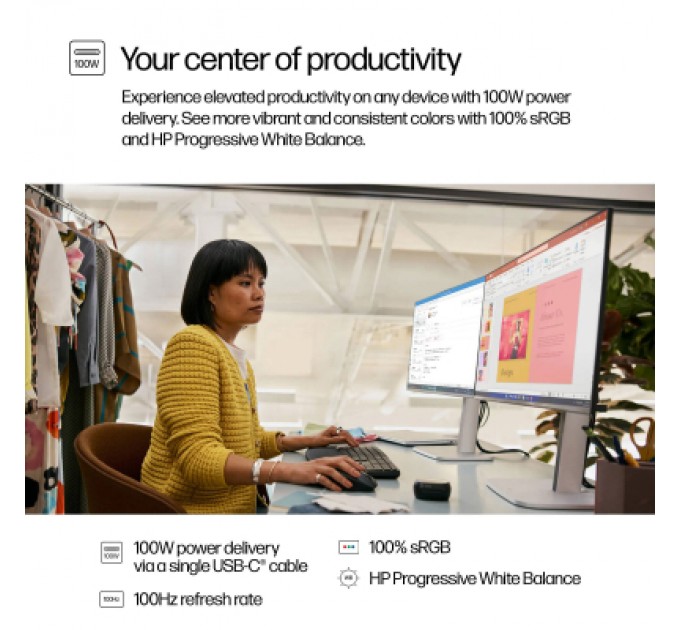HP Монітор HP S5 Pro 524pu (9D9V7AA)