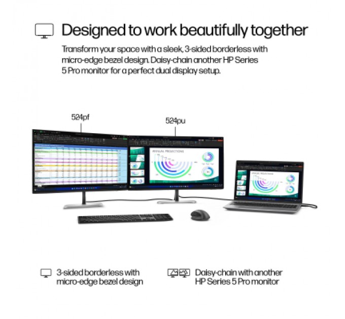 HP Монітор HP S5 Pro 524pu (9D9V7AA)